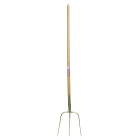   Furcă pentru gunoi de grajd și fân Ernetkönig – 3 dinți, 30 × 30 cm, cu coadă din lemn de frasin 