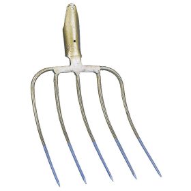   Furcă pentru gunoi de grajd – aurie, 5 dinți, 31 × 24 cm